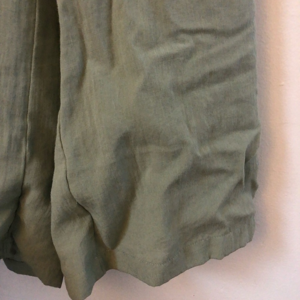 Lulu’s Sage Green Lace-Up Culotte Jumpsuit - Picture 8 of 13